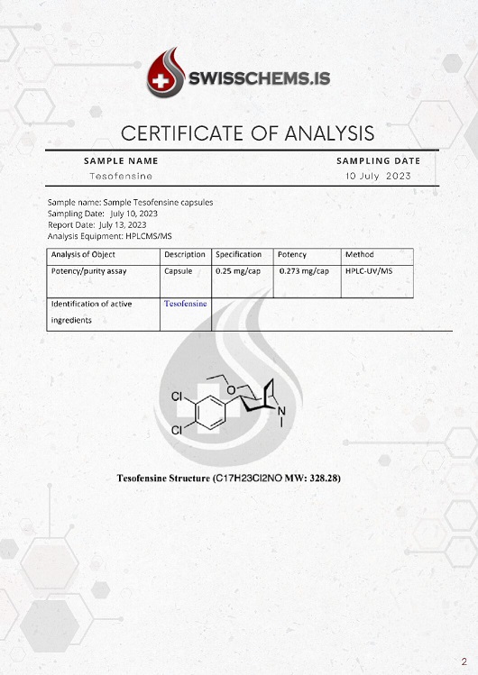 swiss chems certificate of analysis