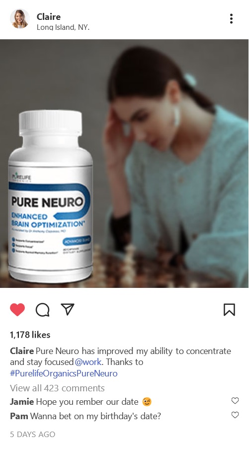 purelife organics pure neuro testimonials