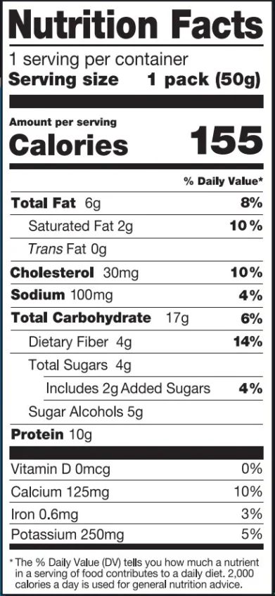 enhanced protein pancake nutrition facts