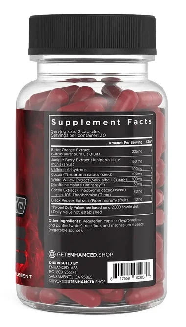 enhanced labs eca shred supplement facts