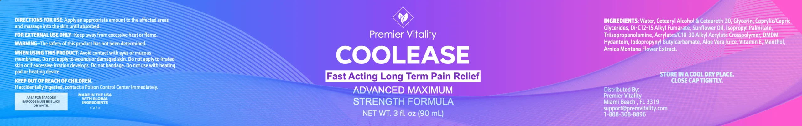 coolease pain relief cream product