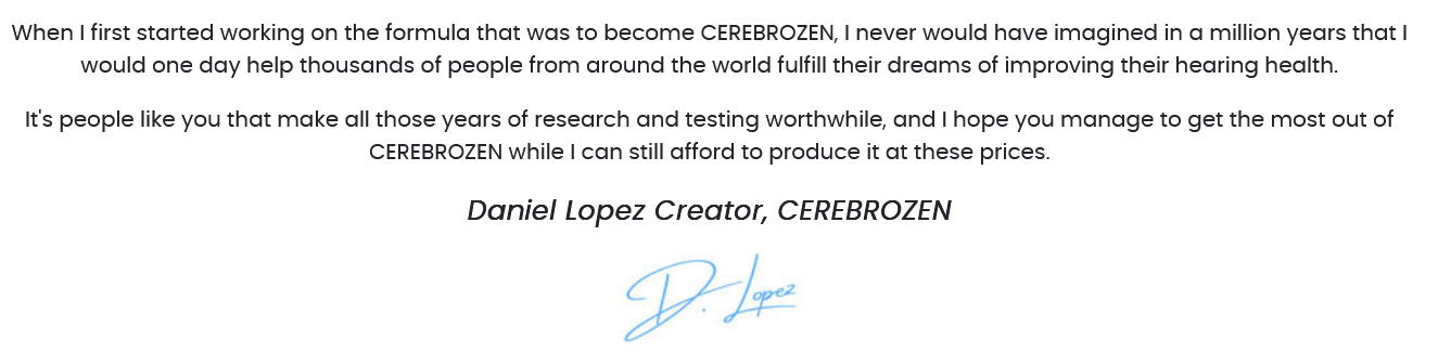 cerebrozen founder message