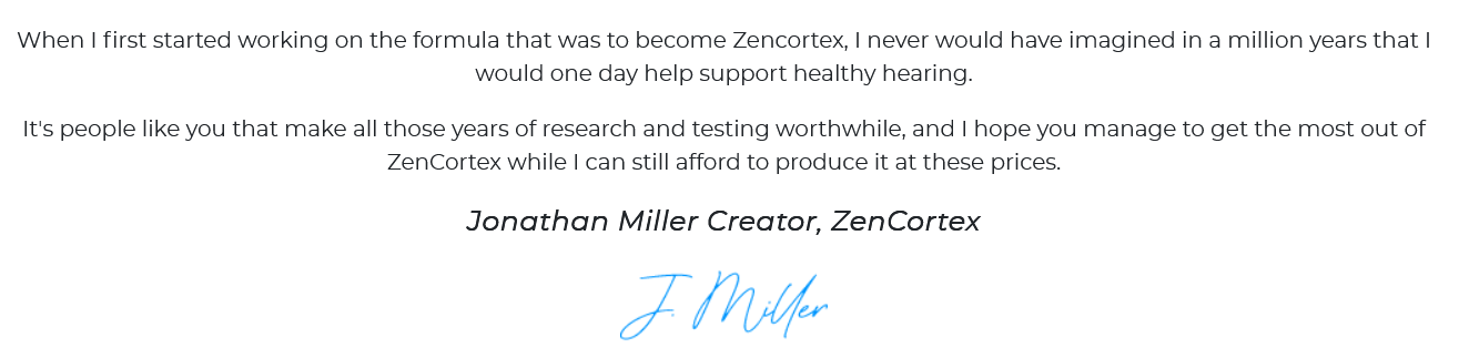 zencortex founder message