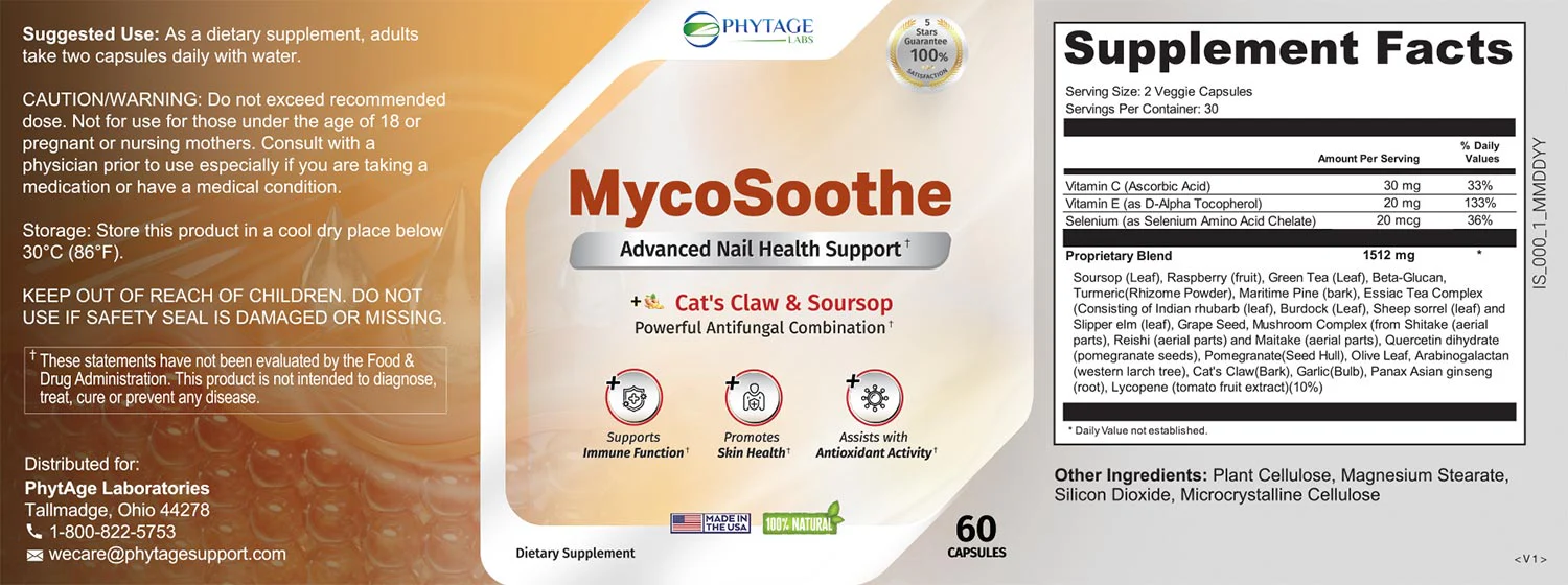 mycosoothe supplement facts