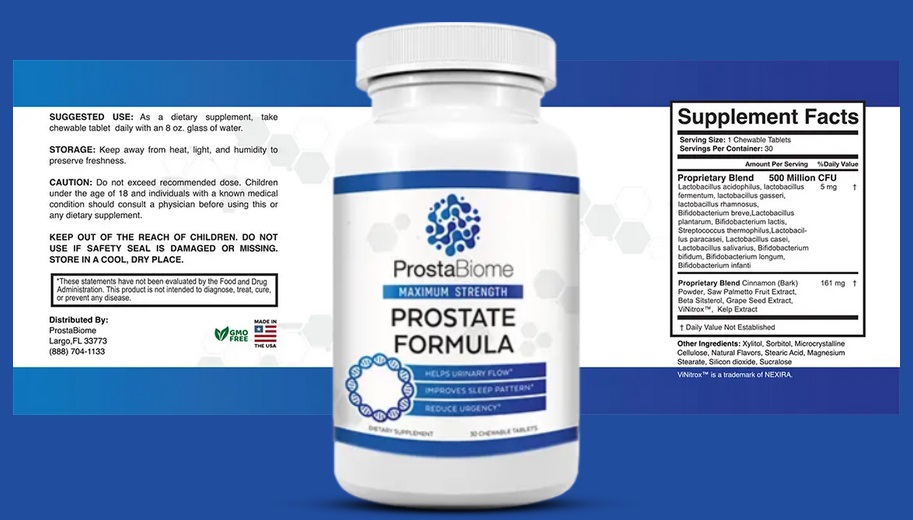 prostabiome supplement facts