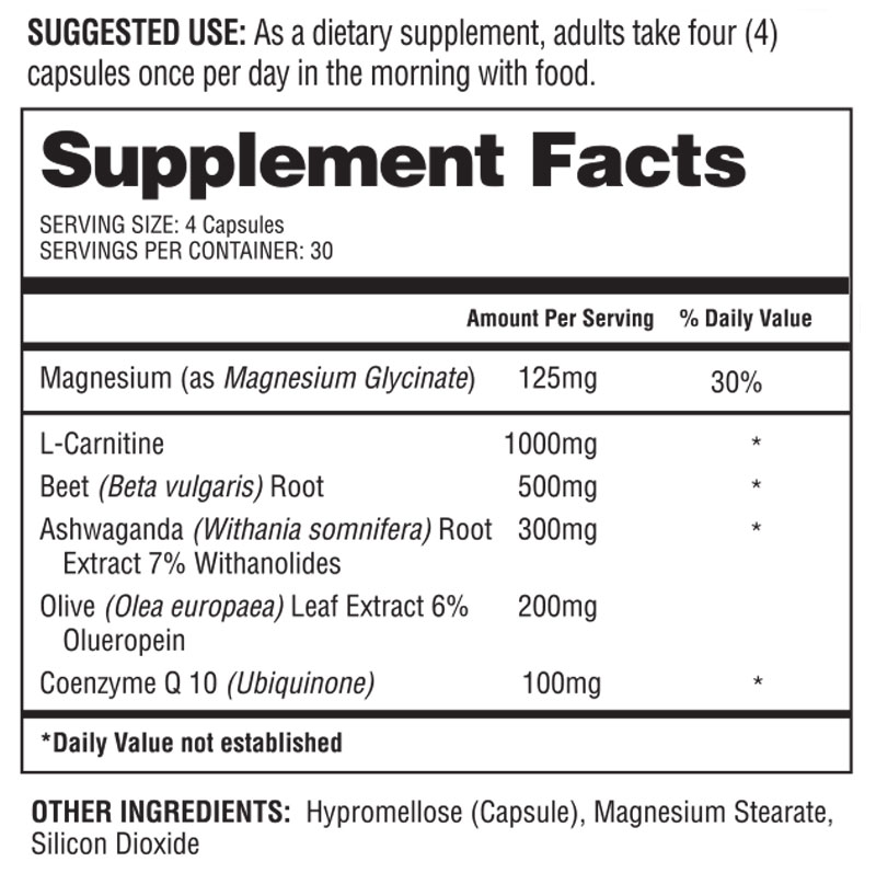 barton nutrition healhty heart support supplement facts