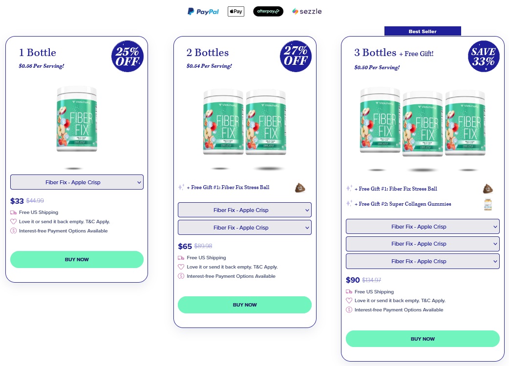 vitauthority fiberfix price