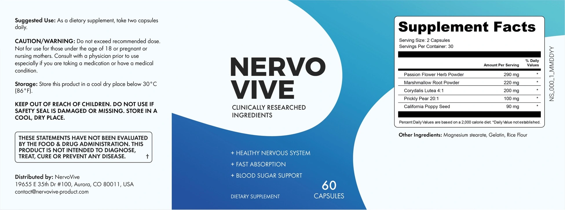 nervovive ingredients